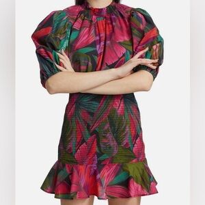 FARM RIO
Midnight Leaves Mini-Dress